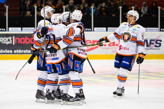 Växjös Ilkka Heikkinen, Cory Murphy, Josh Hennessy och