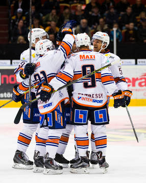Växjös Cory Murphy, Ilkka Heikkinen, Josh Hennessy och