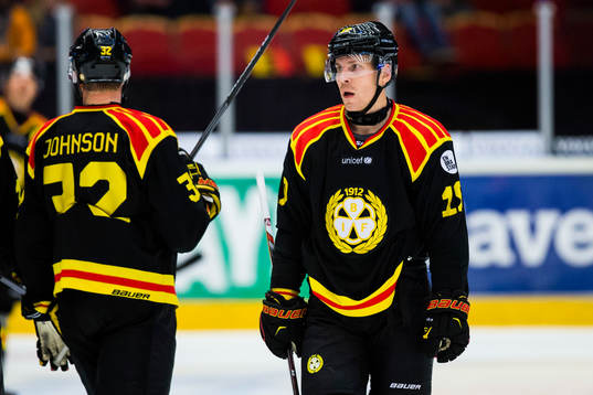 Brynäs Anssi Salmela ser deppig ut