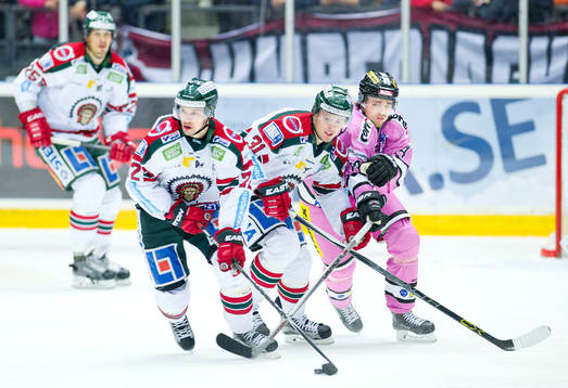 Frölundas Patrik Carlsson, Nicklas Lasu och Modos Emil