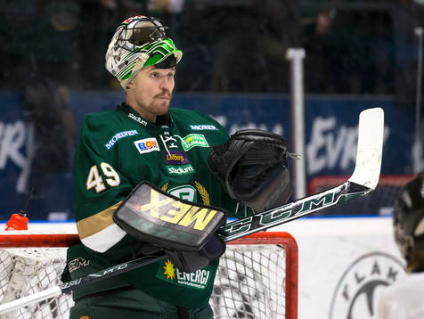 Färjestads målvakt Justin Pogge