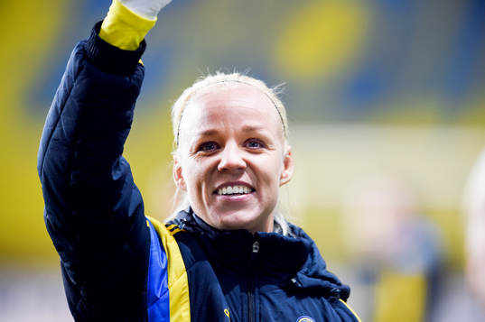 Sveriges Caroline Seger jublar