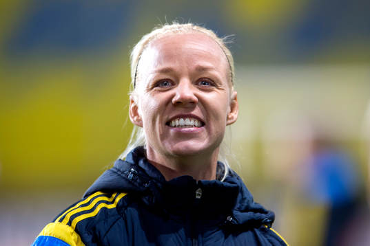 Sveriges Caroline Seger jublar