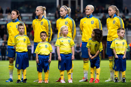 Sveriges Jessica Samuelsson, Sofia Jakobsson, Lisa
