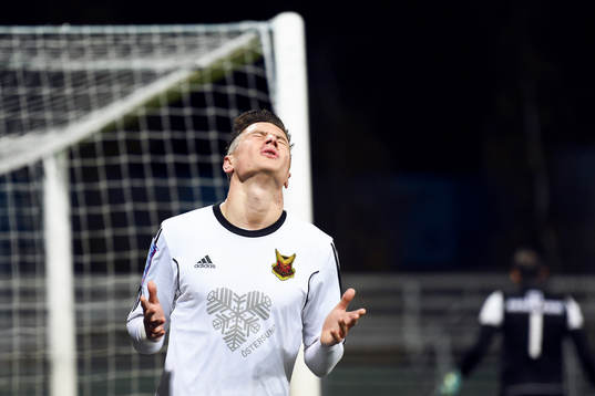 Östersunds Jamie Hopcutt deppar
