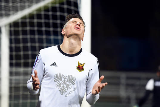 Östersunds Jamie Hopcutt deppar