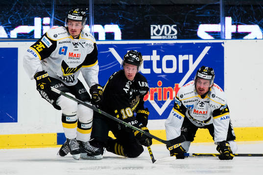Västerås Hampus Larsson (v) och Nick Sorkin (h)