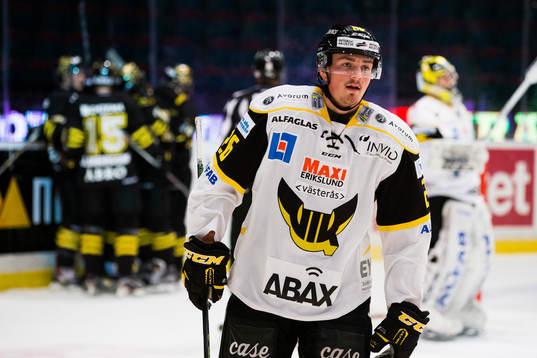 Västerås Hampus Larsson ser deppig ut