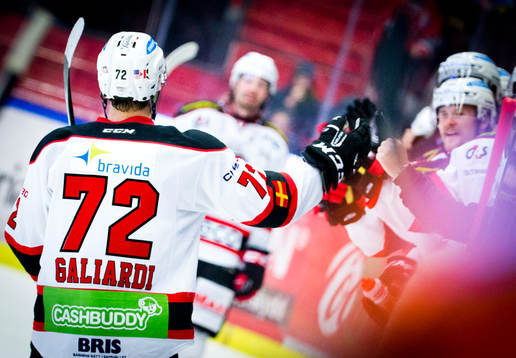 Malmö Redhawks TJ Galiardi gör 3-1 och jublar