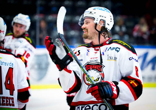 Malmö Redhawks Stefan Warg jublar