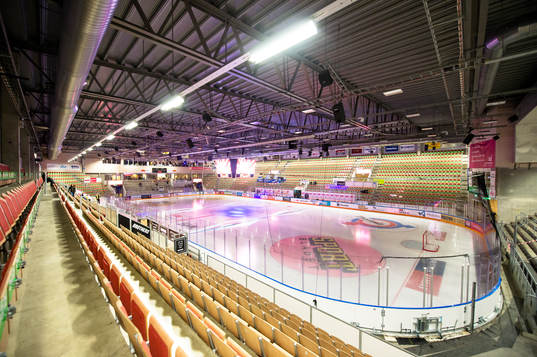ABB Arena innan ishockeymatchen i SHL mellan Karlskrona och