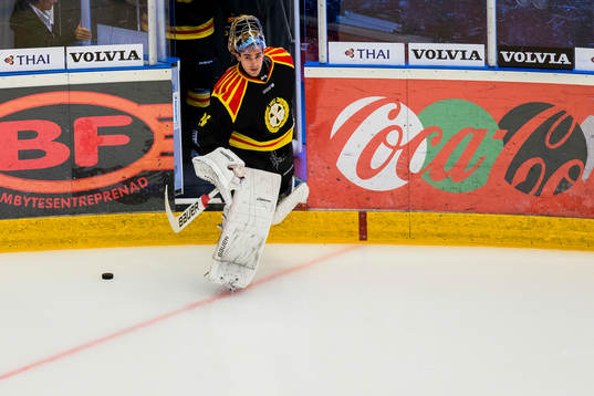 Brynäs målvakt Bernhard Starkbaum gör entré