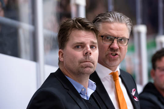Karlskronas assisterande tränare Ove Molin och tränare
