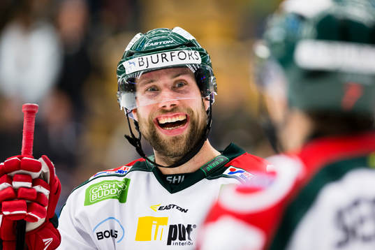 Frölundas Christoffer Persson glad