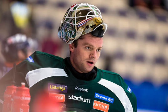 Färjestads målvakt Lars Haugen