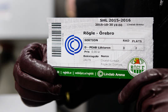 En matchbiljett