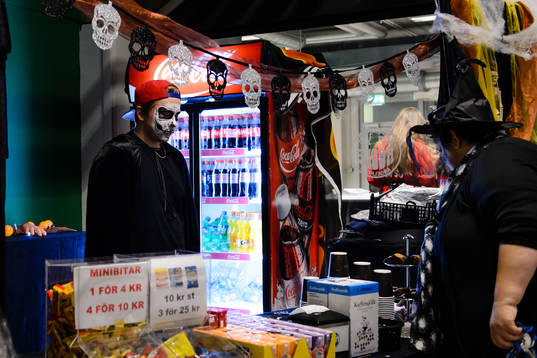 Halloween tema i kioskerna