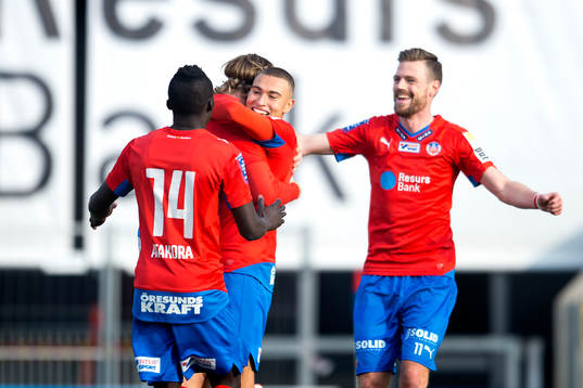 Helsingborgs Carl Johansson jublar