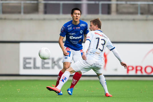 Åtvidabergs Sebastian Ramhorn och Gefles Johan Bertilsson