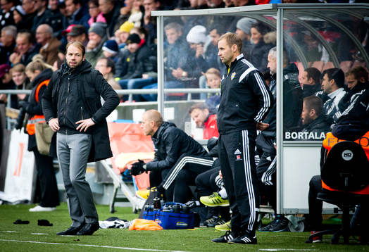 s tränare Andreas Alm deppar