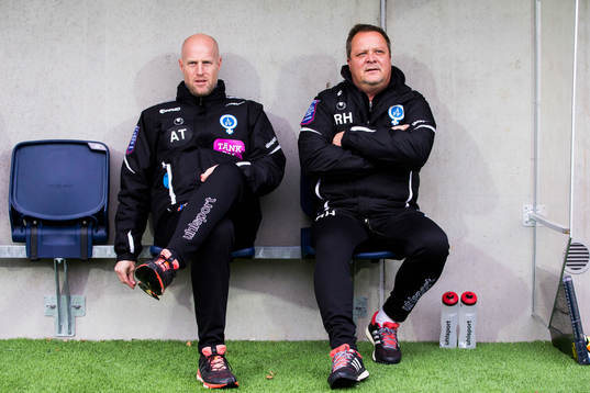 Åtvidabergs assisterande tränare Andreas Thomsson och