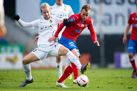 Häckens Samuel Gustafson och Helsingborgs Anton Wede