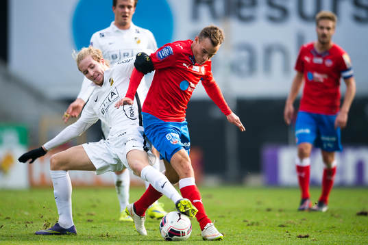 Häckens Samuel Gustafson och Helsingborgs Anton Wede