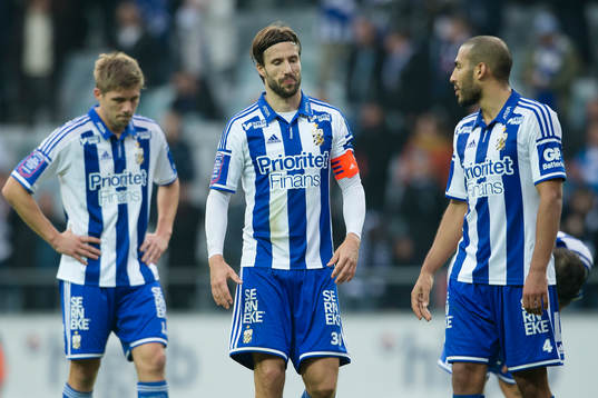 IFK Göteborgs Mikael Boman, Mattias Bjärsmyr och Haitam