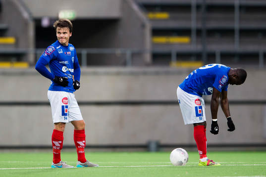Åtvidabergs Simon Skrabb och Gefles Christoffer Aspgren