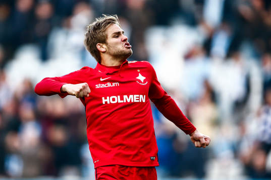 Norrköpings Christoffer Nyman jublar