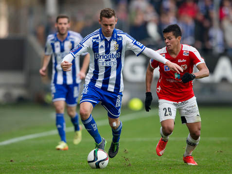 IFK Göteborgs Jakob Ankersen mot Kalmars Romário Pereira