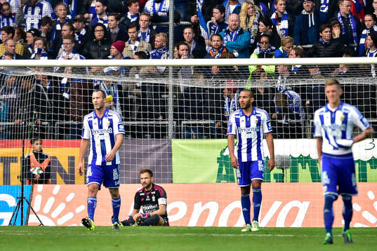 IFK Göteborgs Hjalmar Jonsson, målvakt John Alvbåge och