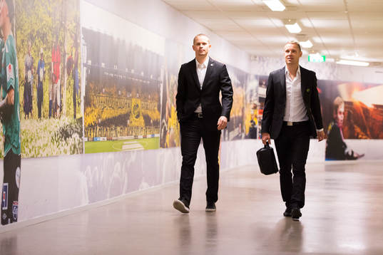 Elfsborgs Andreas Klarström här med Anton Lans (v)