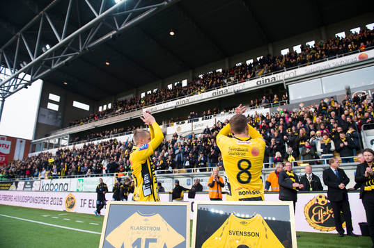 Elfsborgs Andreas Klarström och Anders Svensson vid