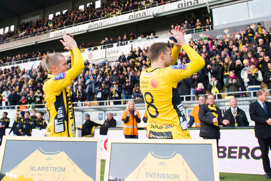 Elfsborgs Andreas Klarström och Anders Svensson vid