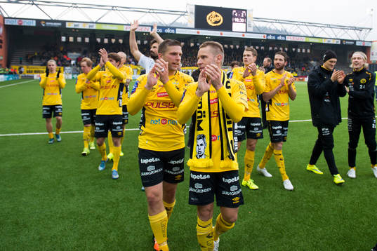 Elfsborgs spelare med Anders Svensson och Andreas