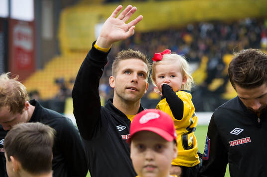 Elfsborgs Anders Svensson med barnen