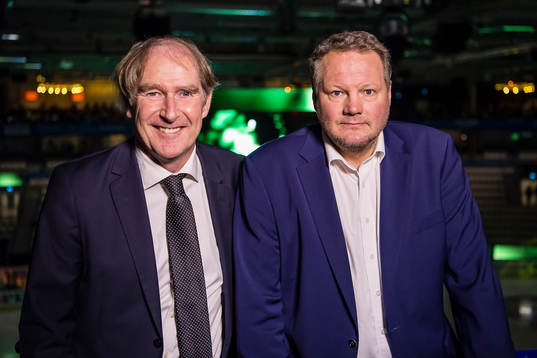 Cmore kommentatorer Anders Fredriksson och Arto Blomsten