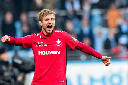 Norrköpings Christoffer Nyman jublar