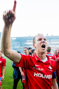 Norrköpings Andreas Johansson firar sm-guldet