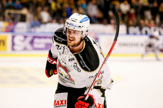 Malmö Redhawks Nicklas Jadeland  fick en puck på foten