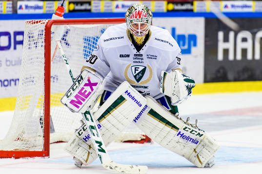 Färjestads målvakt Lars Haugen
