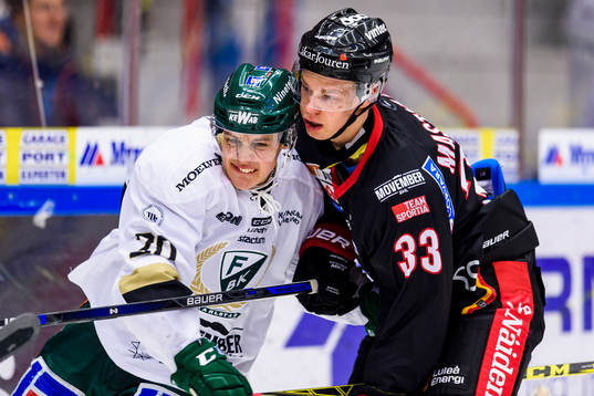 Färjestads Joel Eriksson Ek och Luleås Christopher