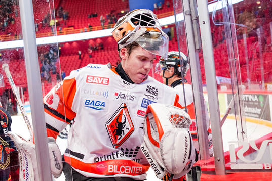 Karlskronas målvakt Linus Fernström