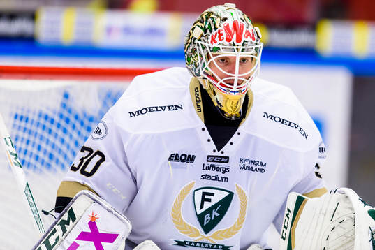 Färjestads målvakt Lars Haugen