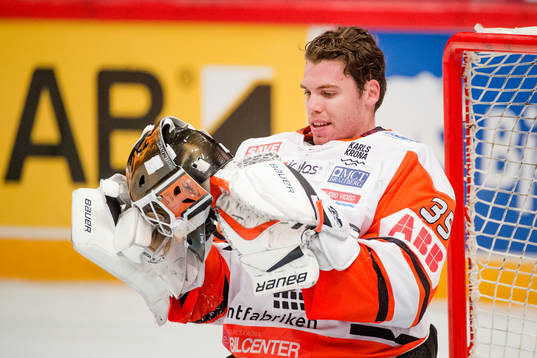 Karlskronas målvakt Linus Fernström