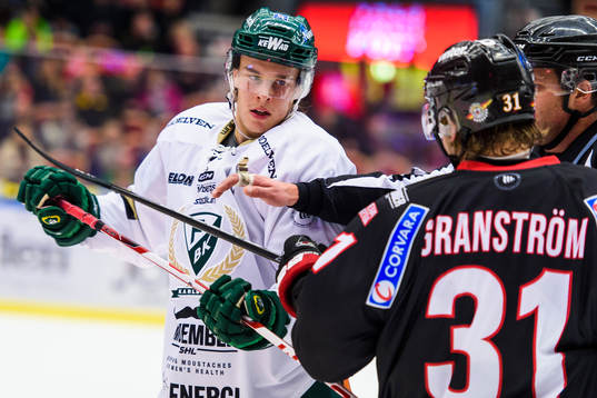 Färjestads Joakim Nygård och Luleås Jonathan Granström