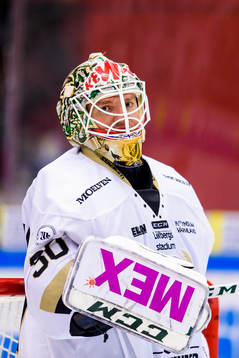 Färjestads målvakt Lars Haugen
