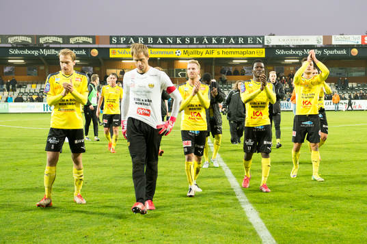 Mjällbys lag jublar