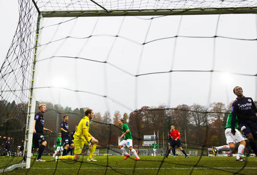 Utsiktens målvakt Axel Wibrån deppar när Jönköpings